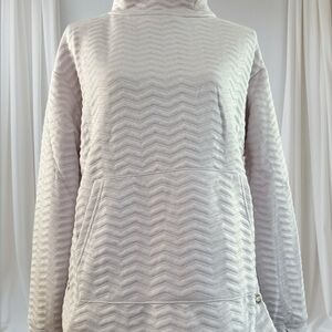 JNY-Cozy Chevron Quilted Patterned Pullover . Size L